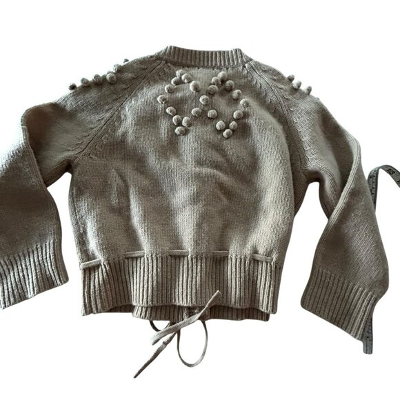 See by Chloe womens wool sweater Cardigan sz 6 embroidered Feminine Fairy Preppy - Picture 7 of 13